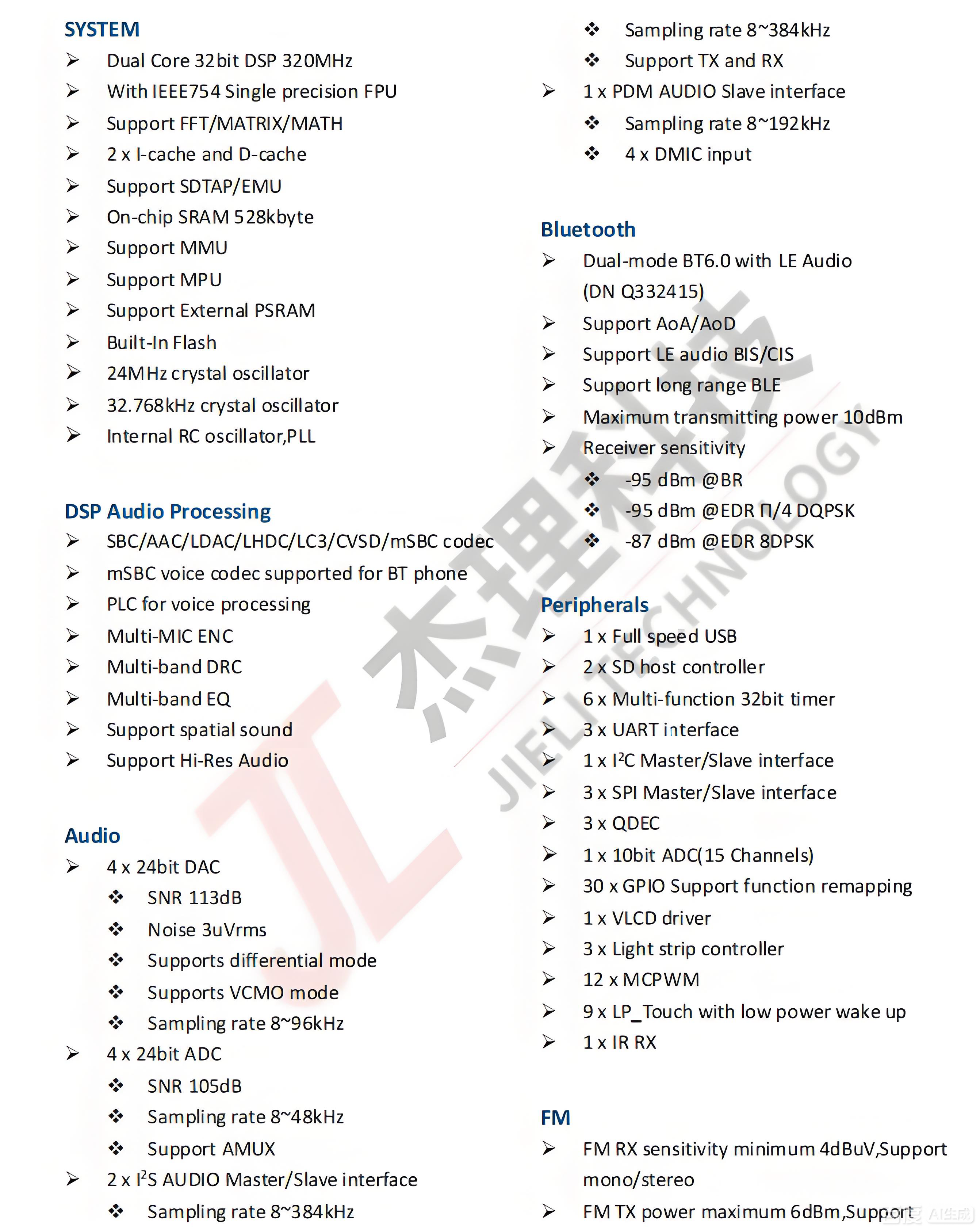 JL7034A Features
